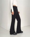 [MADE] Coro Velvet Flower Flower Layered Bootcut Knit Pants