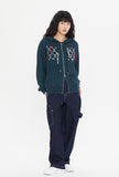 NAVAJO KNIT HOOD ZIP UP