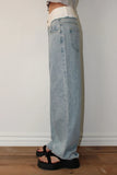 WAIST OVERLAY DENIM