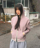 [MADE] Anton Stripe Pocket Two-Way Knit Zip-Up