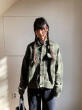 [unisex] Dilkari Washing Collar Knit Jacket Cardigan