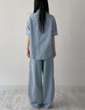 [Short sleeve ver.] Lucky denim loose fit shirt