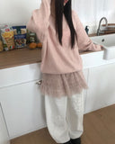 Kuren Flower Balloon Wide Long Pants