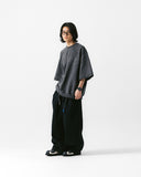 [AG] Applique Pigment String Sweat Half Tee