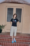 Dolphin Pop Crop Short Sleeve Tee