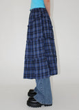 FRILL CHECK LONG SK