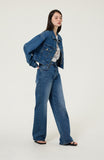 Flower Denim Pants