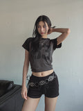 Memory Raglan Semi Crop Tee
