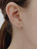 Truly Essence 14K Cross Pave Earrings
