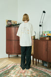 Rain Duck Embroidery Short Sleeve T-shirt