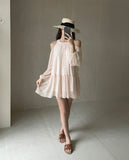 Keron Chiffon Off Shoulder Mini One Piece