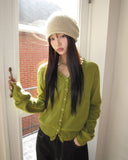 Pairing Frill V-Neck Knit Cardigan