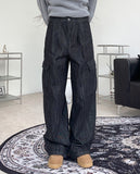 Toering non-fade denim cargo pants