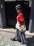 Sendo Diamond Embossed Cotton Shoulder Bag