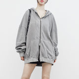 [NONCODE] (Unisex) Miffen Two-Way Washing Hood Zip Up