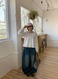 [unisex] Pihyo Carpenter Balloon Denim Wide Pants
