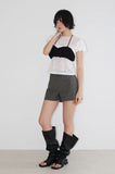 PINSTRIPE SHORT SLACKS