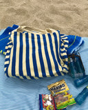 STRIPE TERRY SHOULDER BAG