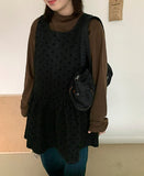 Marchen dot flare midi one piece