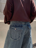 Pallid Pocket Denim Bermuda Pants