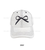 Ribbon Denim Ball Cap