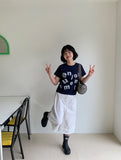 Calt Lettering Crop Short Sleeve Tee