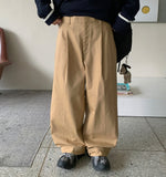 [unisex] Buten pin tuck cotton wide pants