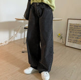 Maid Wide Washing Denim Pants
