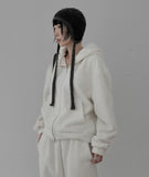 Bev Shearling Hooded Zip-Up