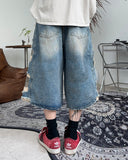 Shirato Camo Bermuda Denim Pants