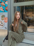 Fruits Velvet Setup Hooded Zip-Up