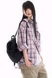Madras big check over shirt