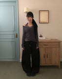Seren Cross Wide Cotton Banding Pants