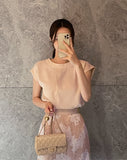 Verona Short Sleeve Pin Tuck Blouse