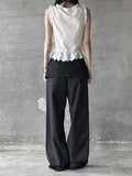 Punching Lace Frill Sleeveless