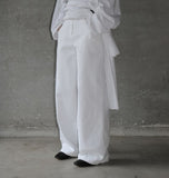 Bevel Rivet Cotton Pants