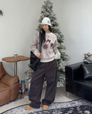 Ruel Curved Peach Fuzz Cotton Pants