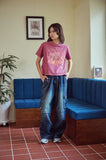 CAKE PARTY Pigment Crop Short Sleeve Tee