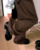 [Two-Way Bottom/Belt SET] Edge Banding Strap String Wide Training Long Pants