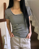 Peple Stripe Short Sleeve T-shirt