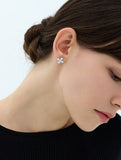 Essence Silver (W) Moissanite Bain Earrings M