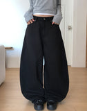 Toki Cross Studded Adjust Wide Pants