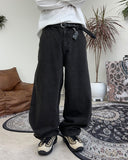 Servant Print Denim Pants