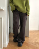Mirin Low-Rise Dot Bootcut Training Pants