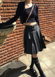 MEROO CROP KNIT TOP