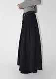 FLUID PLEATS LONG SKIRT