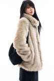 Half fox fur jacket