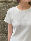 Yugro Summer Star Rib Short Sleeve Tee