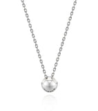 Champagne Moon Full Moon SV(W) Half Ball Necklace