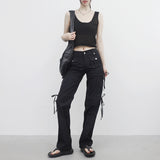 Limone strap button pants
